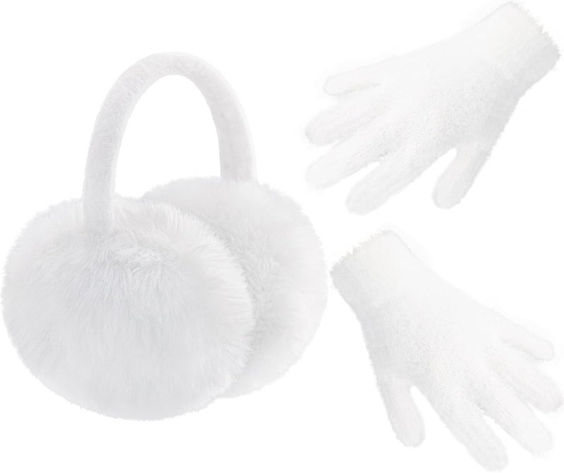 FSTEOE Winter Ear Muffs Women Warm Earmuff Girls Ear Warmers Soft Plush Outdoor Adjustable Ear Cover - Image 1